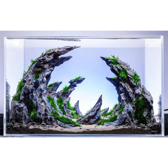 Fish tank decoration rocks. Aquarium decoration model