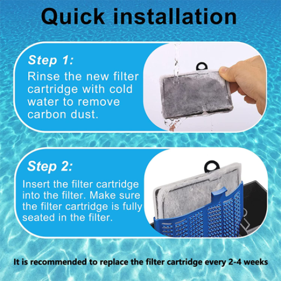 Fish tank filter for small channel filter