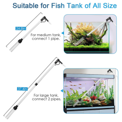 Aquarium standing vacuum cleaner