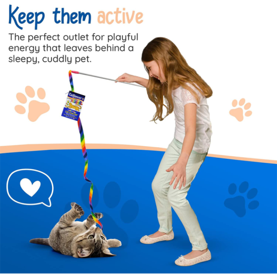 Rainbow cat toys