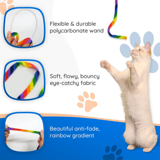 Rainbow cat toys